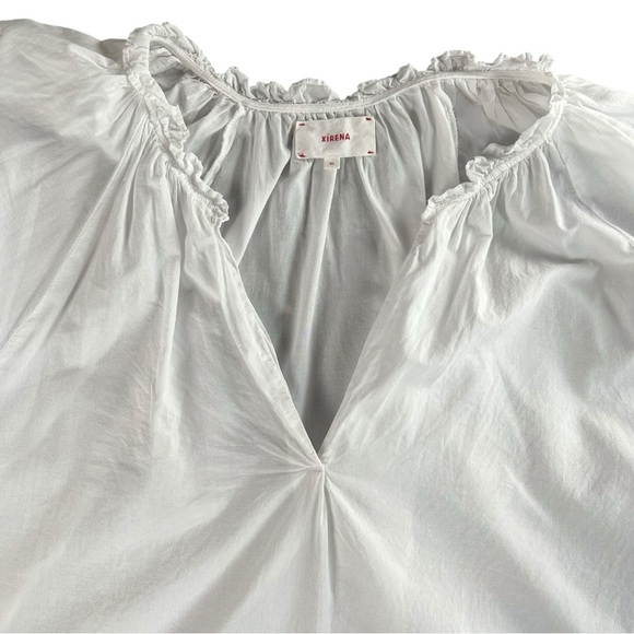 Xirena Jules Women’s Woven Cotton 3/4 Sleeve Top In White Size XL - Picture 6 of 10